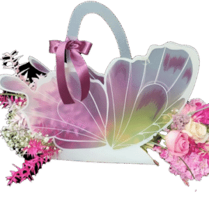 mixed flowers butterfly